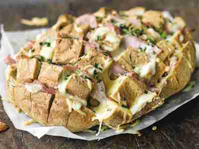 Schinken-Käse-Partybrot