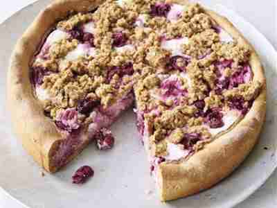Zuckerfreier Kirsch-Quark-Kuchen