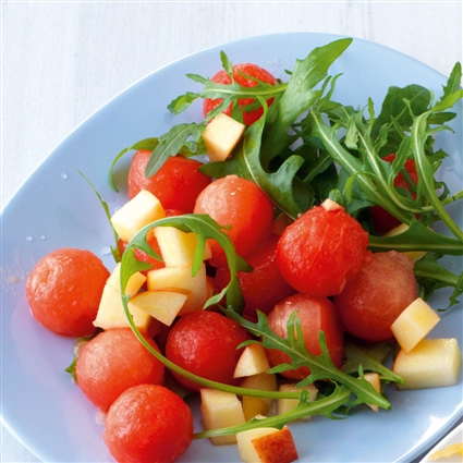 Rucolasalat mit Wassermelone