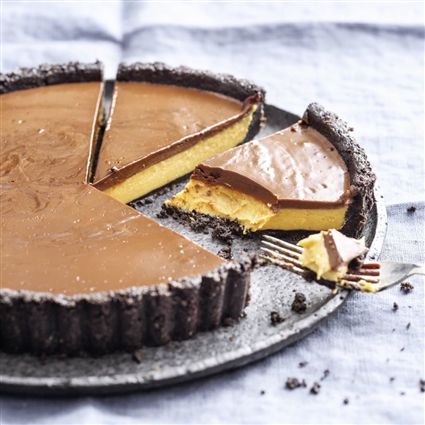 Peanutbutter-Pie mit Oreos