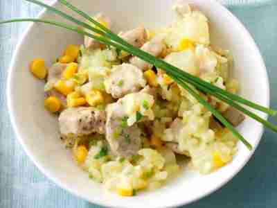 Risotto mit Kohlrabi und Schweinefilet