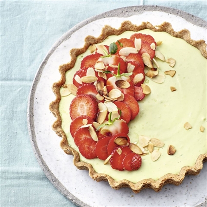 Avocado-Erdbeer-Tarte