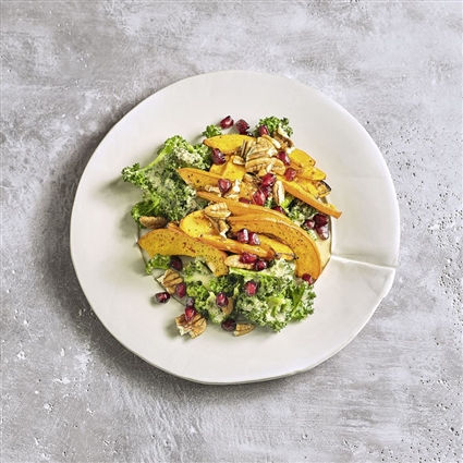 Grünkohlsalat mit Kürbis