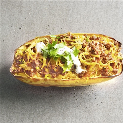Gefüllter Tex-Mex-Kürbis