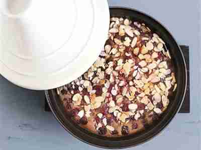 Schoko-Kirsch-Clafoutis aus der Tajine