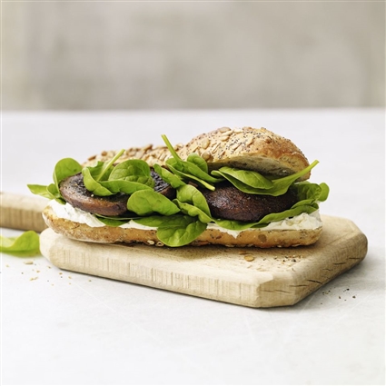 Ziegenkäse-Portobello-Baguette