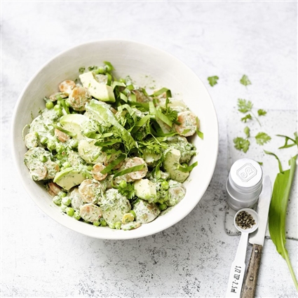 Kartoffelsalat mit Bärlauchdressing