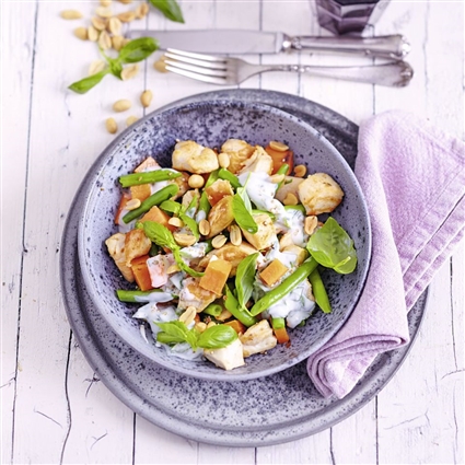 Hähnchen-Süßkartoffel-Salat