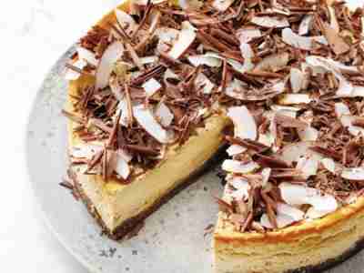 Low-Carb-Cheesecake mit Schoko und Kokos