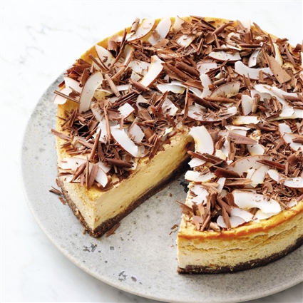 Low-Carb-Cheesecake mit Schoko und Kokos