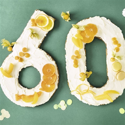 Kaffee-Nuss-Sechziger – Number Cake