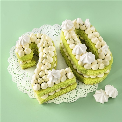 Matcha-Frischkäse-Torte – Number Cake