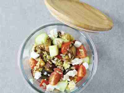 Zuckerfreier Hirsesalat mit Datteln
