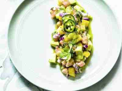 Mexikanisches Ceviche mit Lachs