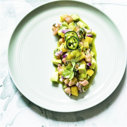 Mexikanisches Ceviche mit Lachs