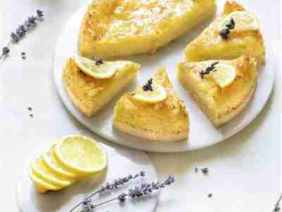 Zitronenkuchen mit Lavendel – Low Carb