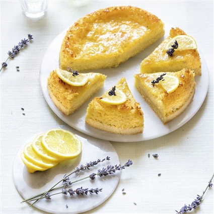 Zitronenkuchen mit Lavendel – Low Carb