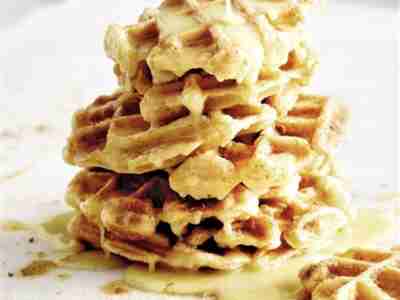 Churro-Waffeln mit Schokosauce