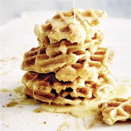 Churro-Waffeln mit Schokosauce