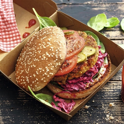 Veggie-Burger mit Buchweizen und Roter Bete