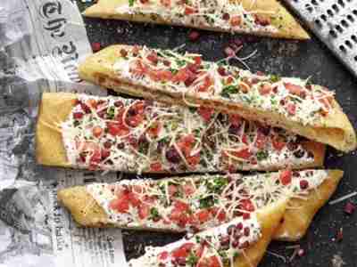 Langos à la Flammkuchen
