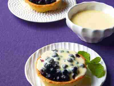 Blaubeertörtchen mit Mascarponemousse