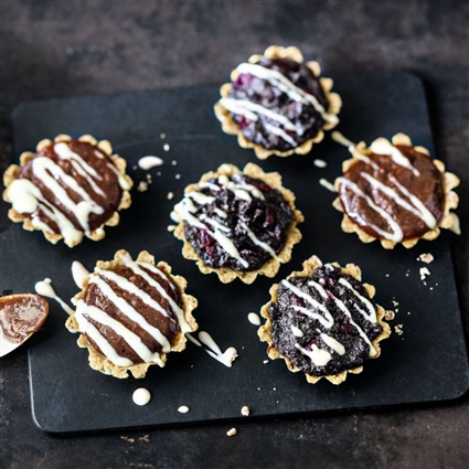 Rohe Mohn-Tartelettes