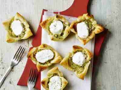 Mini-Quiches mit Ziegenkäse