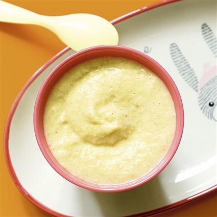 Mango-Hirse-Mandel-Brei