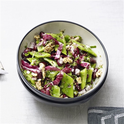 Bohnensalat mit Radicchio