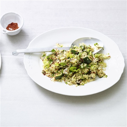 Hot Tabouleh mit Zucchini