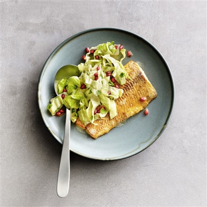 Fischfilet mit Zuckerhutsalat