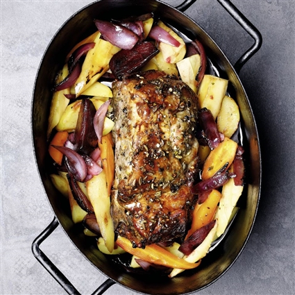 Mini-Braten mit Wintergemüse