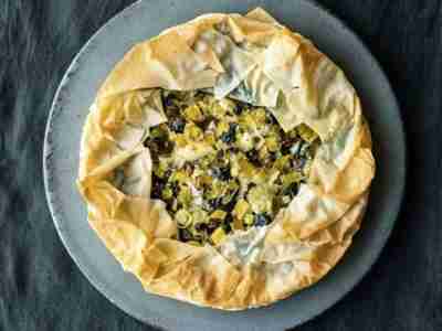 Filo-Pie mit Spinat