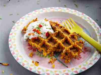 Kürbis-Curry-Waffeln