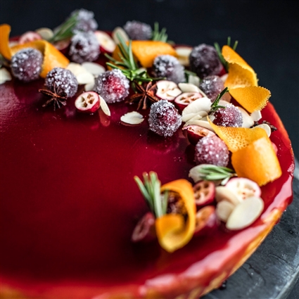 Glühwein-Käsekuchen