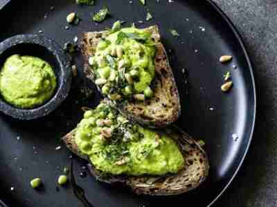 Erbsen-Pesto fürs Brot