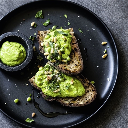 Erbsen-Pesto fürs Brot