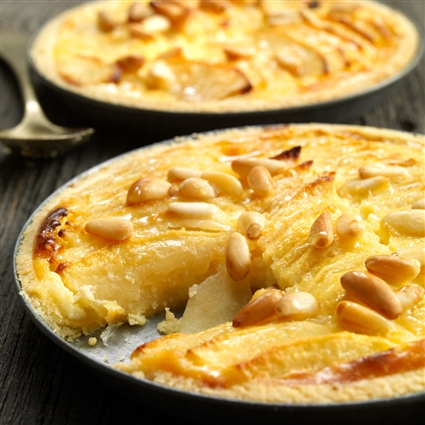 Apfeltarte mit Frischkäse