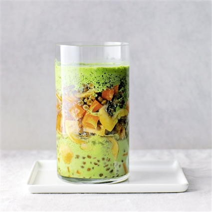 Süßkartoffel-Linsen-Salat mit Ingwer