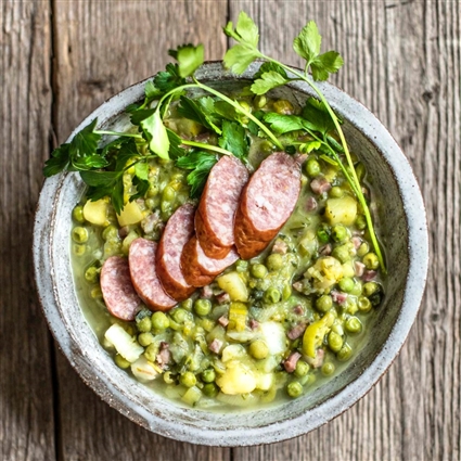 Erwtensoep – niederländische Erbsensuppe
