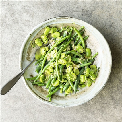 Salat mit dreierlei Bohnen