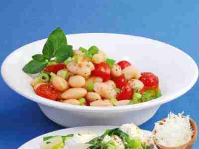 Bohnen-Tomaten-Gemüse mit Minze