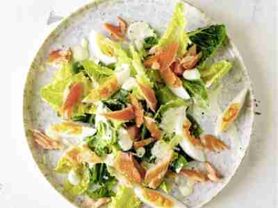 Römersalat mit Stremellachs