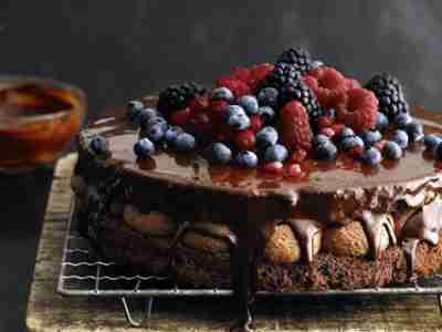 Schokosahne-Naked-Cake