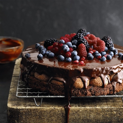 Schokosahne-Naked-Cake