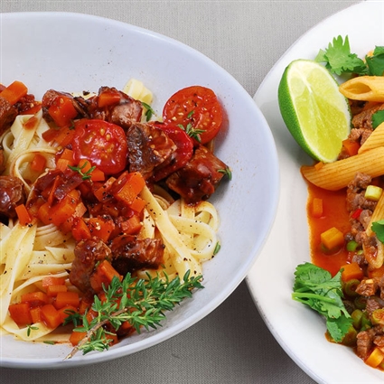 Tagliatelle mit Wildschweinragout