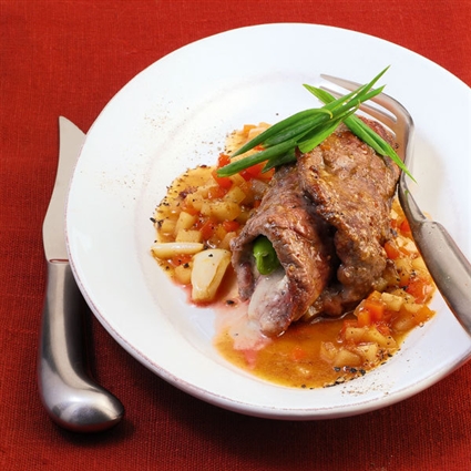 Rinderrouladen mit Gorgonzola