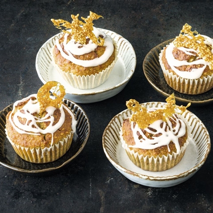 Apfelmuffins mit Krokant