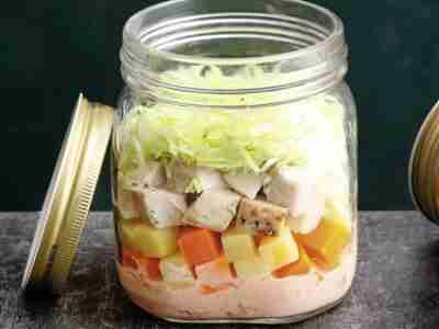 Hähnchensalat in Ananas-Mayo